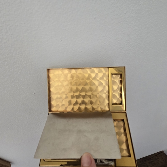 Vintage 1950s Evening Bag Mother of Pearl Minaudiere Art Deco Small Formal Clutc - Picture 9 of 16